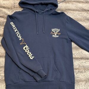 Brixton Men's Navy Graphic Hoodie